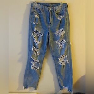 American Eagle Outfitters Ripped Light Blue Jeans